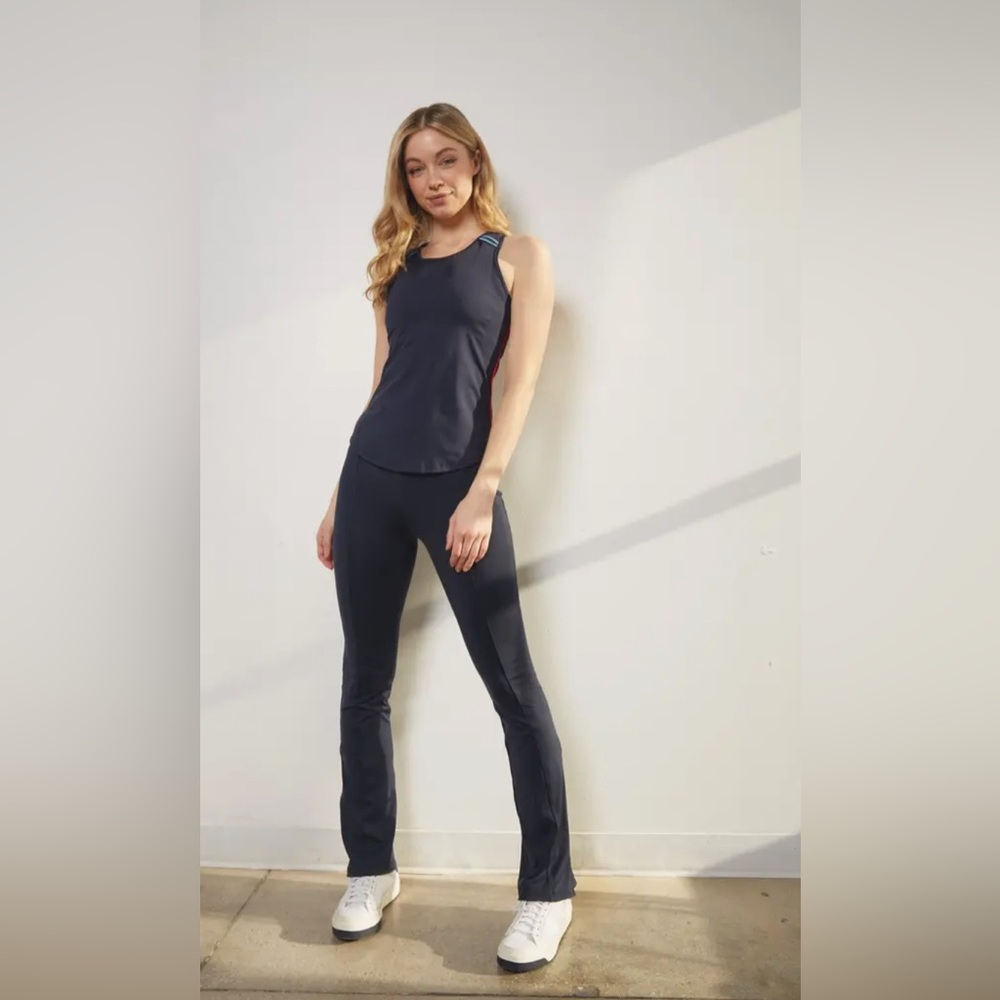 L'ETOILE SPORT  SPLIT HEM PANTS leggings sz M